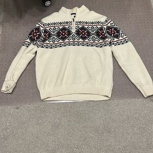 Festive pattern quarter zip from IZOD